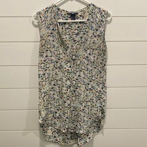 H&M Multicolor Floral Sleeveless Blouse
